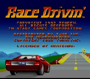 Race Drivin' (USA) screen shot title